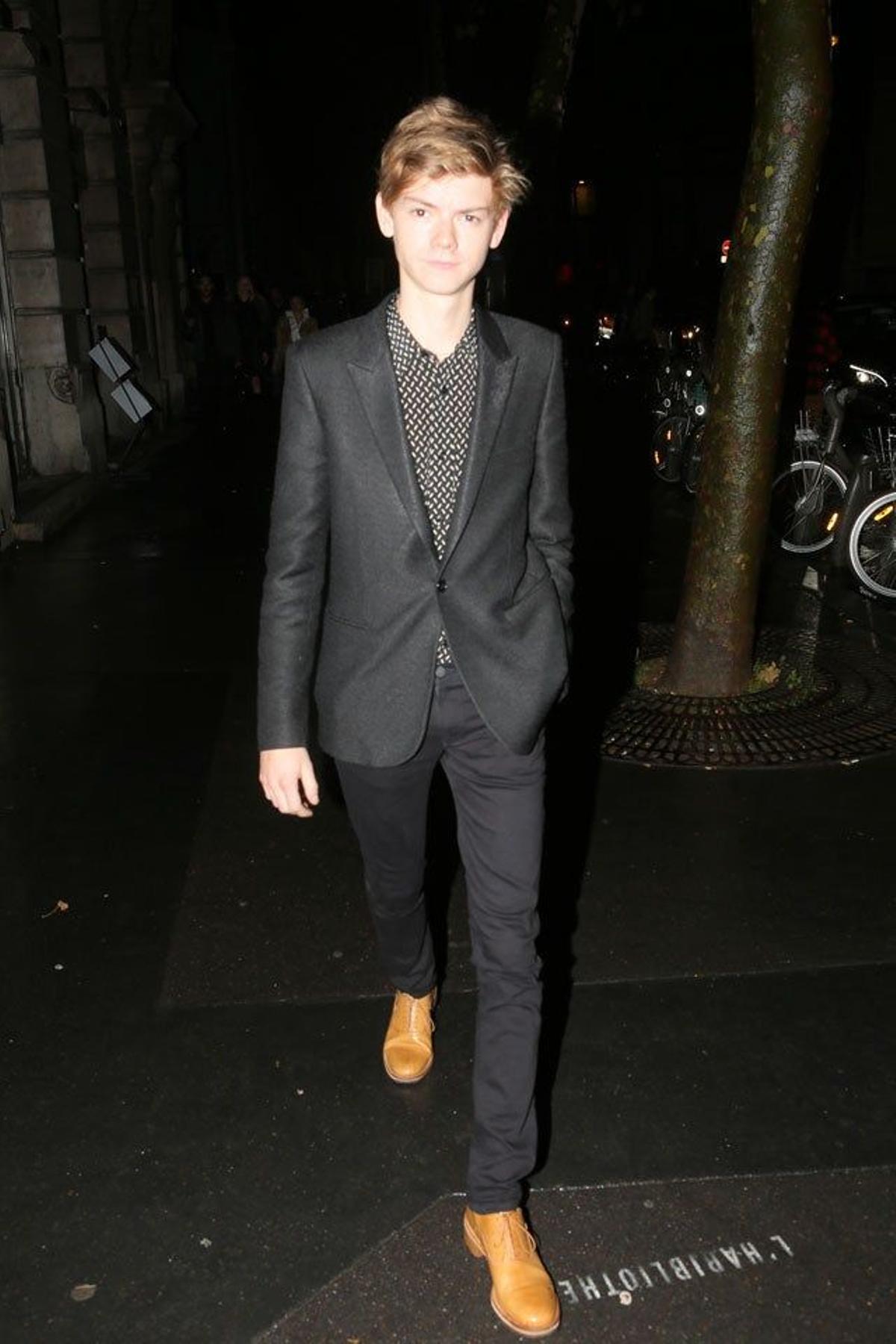 Thomas Brodie-Sangster, en la fiesta de Saint Laurent en la PFW.