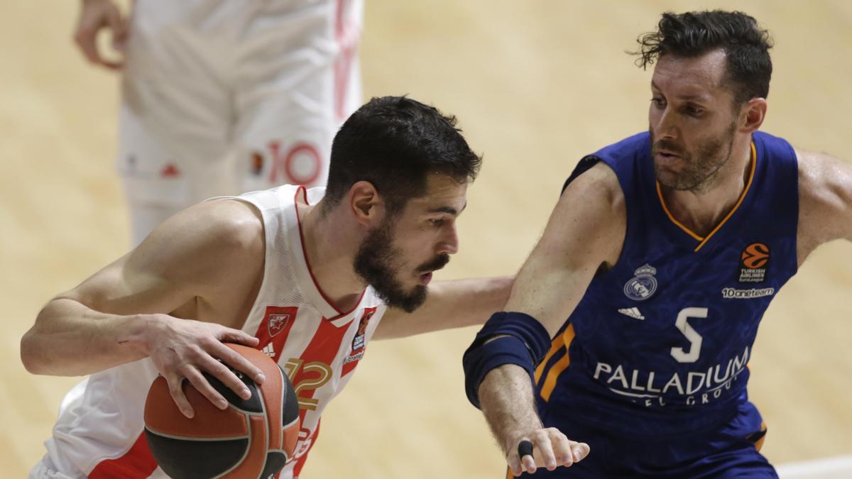 El Real Madrid tropieza ante el Estrella Roja (65-62).