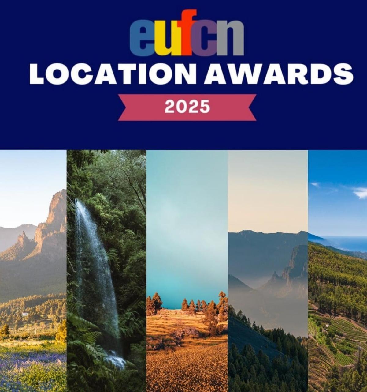 Collage con diferentes localizaciones de La Palma.