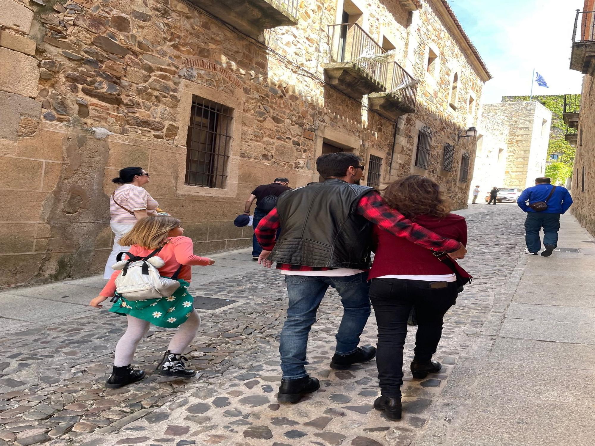 Así estaba la Ciudad Monumental de Cáceres de turismo este sábado