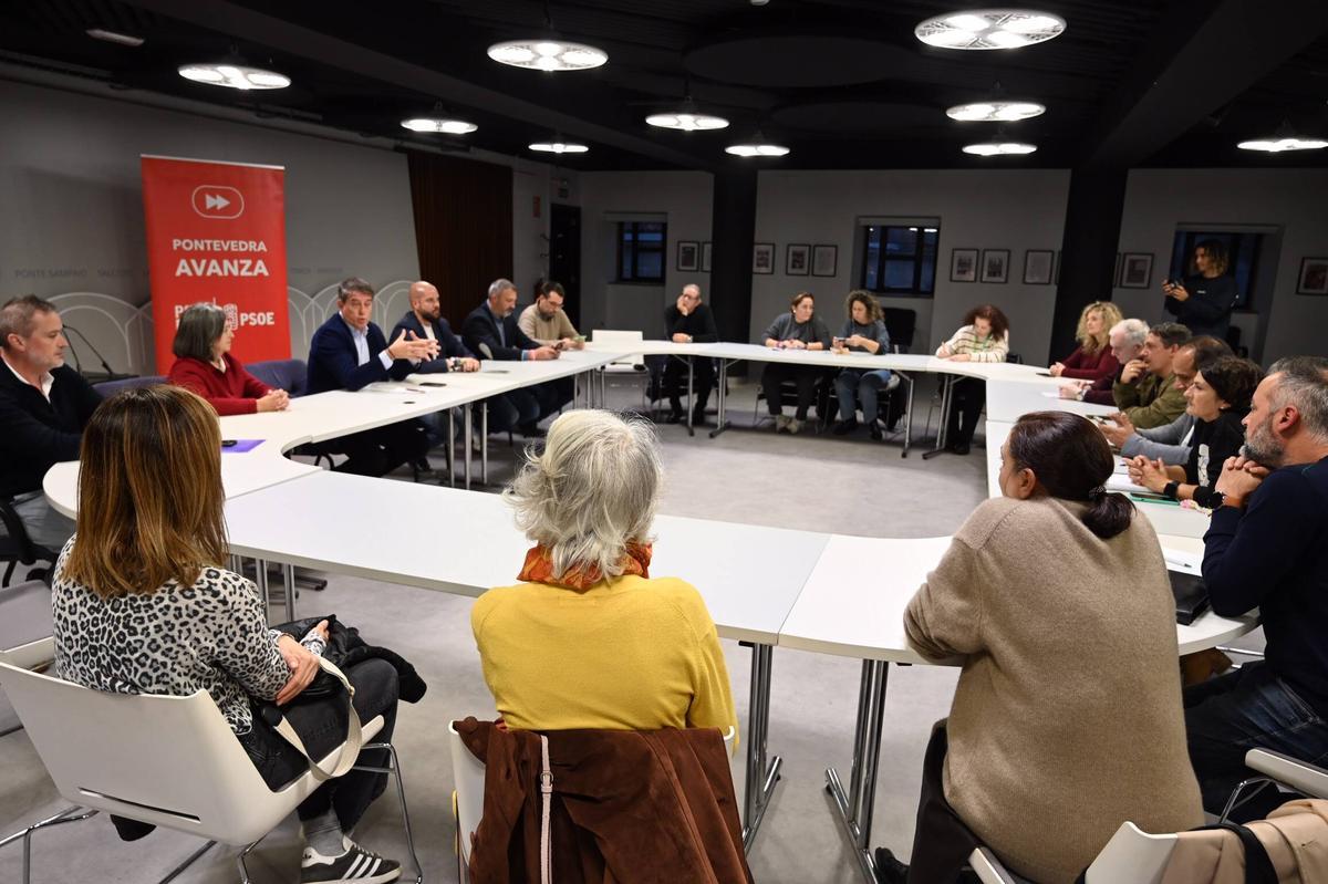 Un acto del PSOE pontevedrés