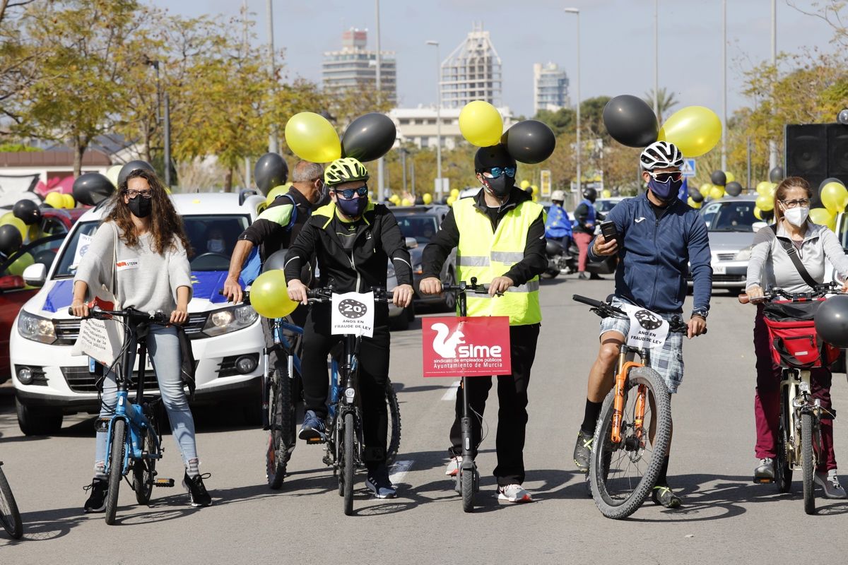 Los interinos se movilizan en Murcia contra el "abuso" de la temporalidad en la enseñanza pública