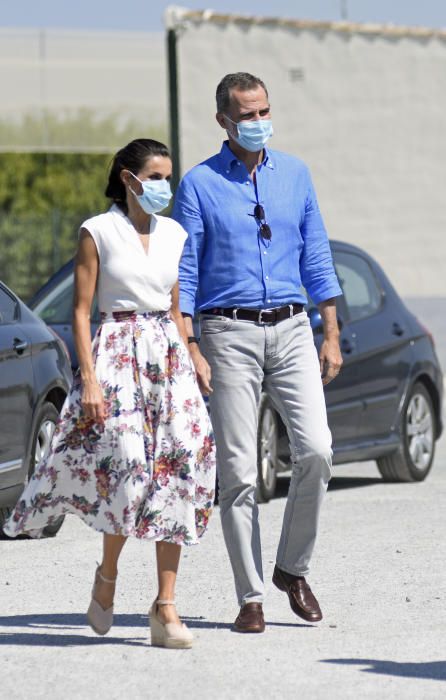 Visita del rey Felipe VI y la reina Letizia al IMIB en Murcia