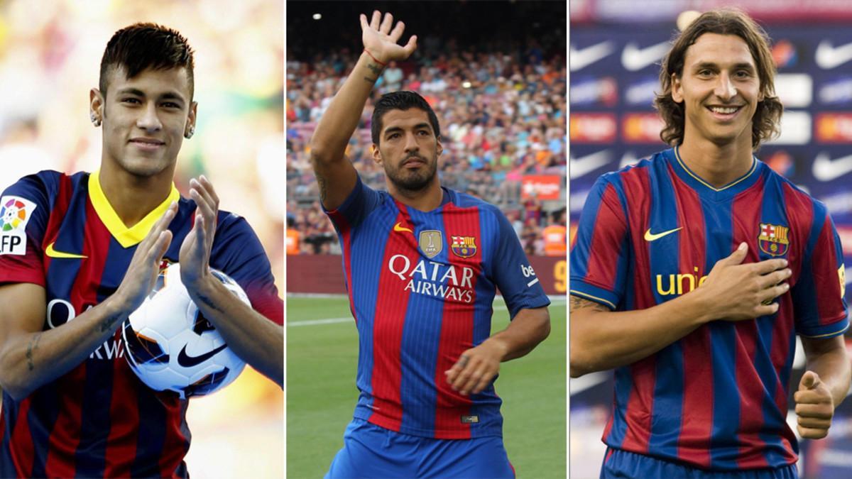 Neymar, Luis Suárez e Ibrahimovic, los jugadores más caros de la historia del FC Barcelona