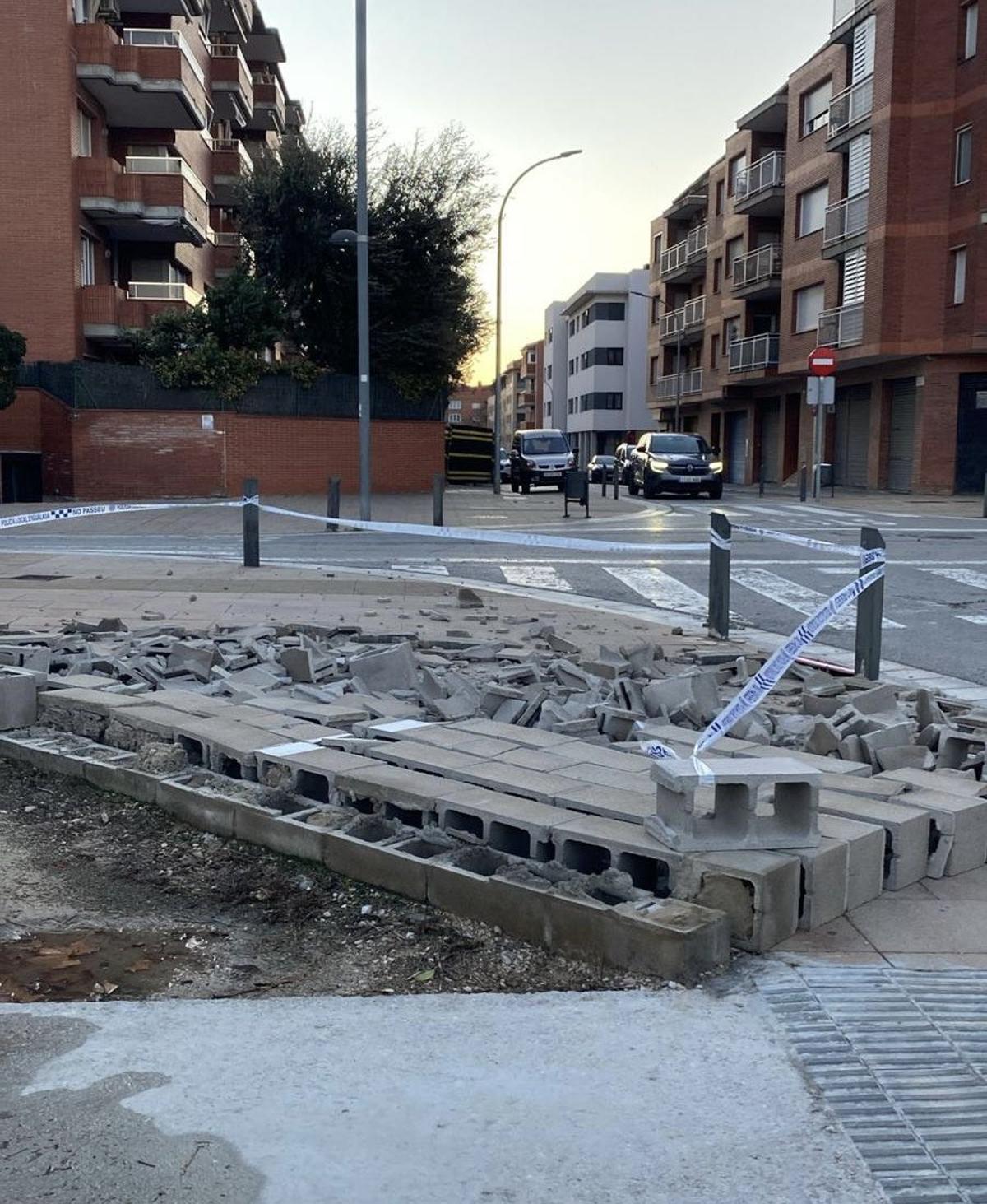 La Policia Local ha acordonat la zona