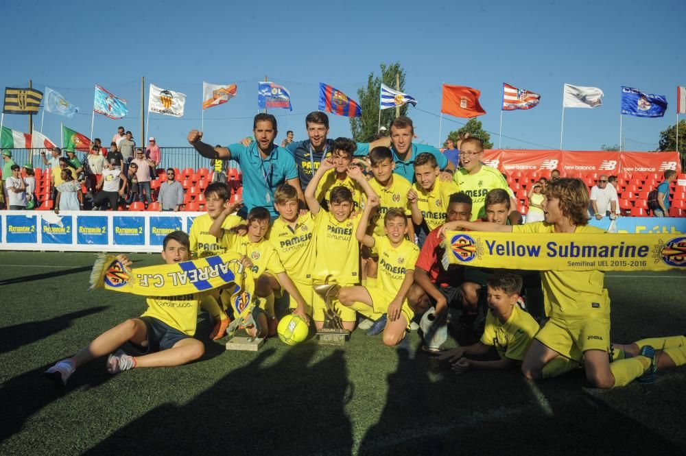 Los jóvenes del Submarino Amarillo doblegaron en la final a la Roma, que debutaba en el torneo.