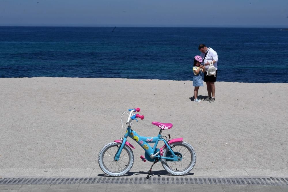 El buen tiempo acompaña la desescalada en A Coruña