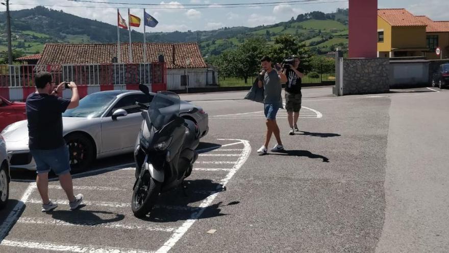 Sergio Álvarez, esta mañana en Mareo