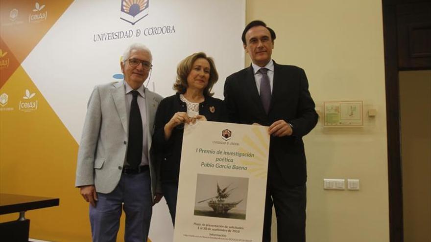 La UCO crea el primer premio de investigación poética Pablo García Baena