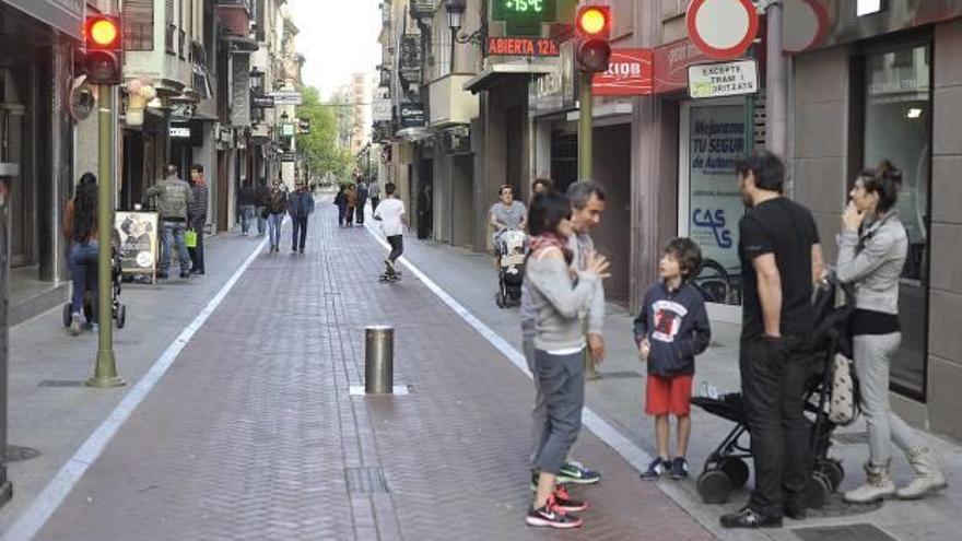 Calle comercial del centro de Castelló.