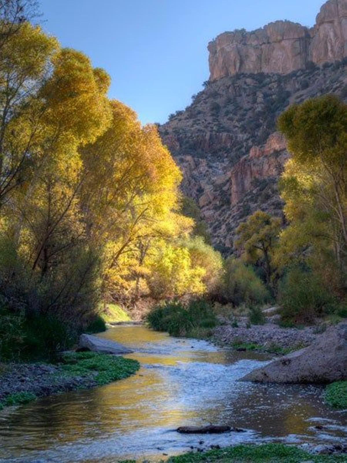 Cañón de Aravaipa en Arizona (Estados Unidos).