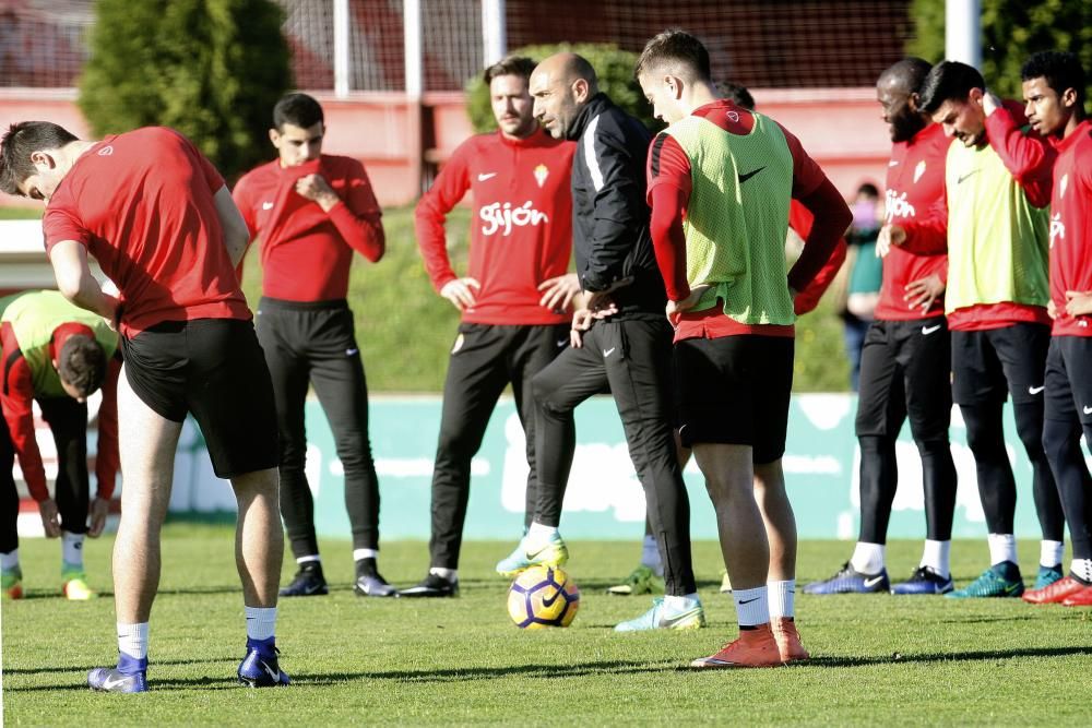 Entrenamiento del Sporting de Gijón