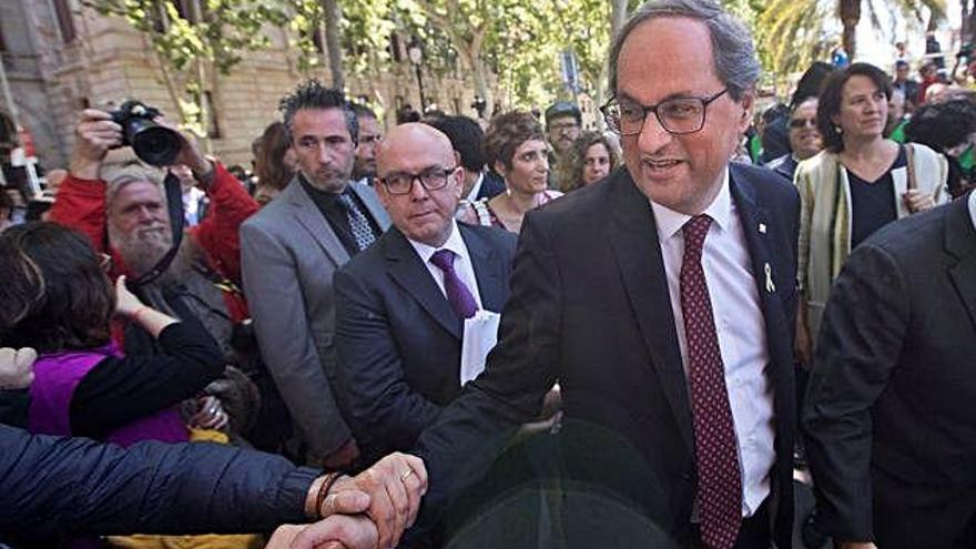 Torra, després de declarar el TSJC al maig passat.