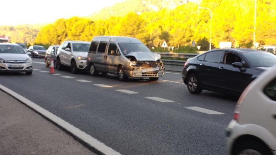 Massenkarambolage sorgt für Stau auf der Andratx-Autobahn