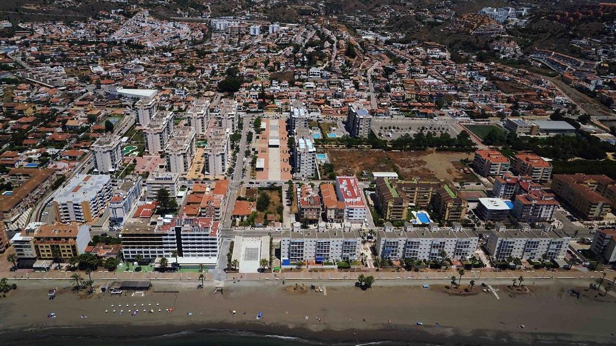 Una vista aérea del Rincón de la Victoria, en Málaga.