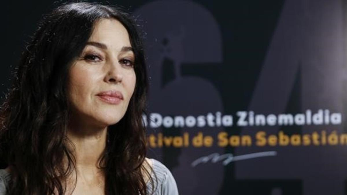 Monica Bellucci en San Sebastián.