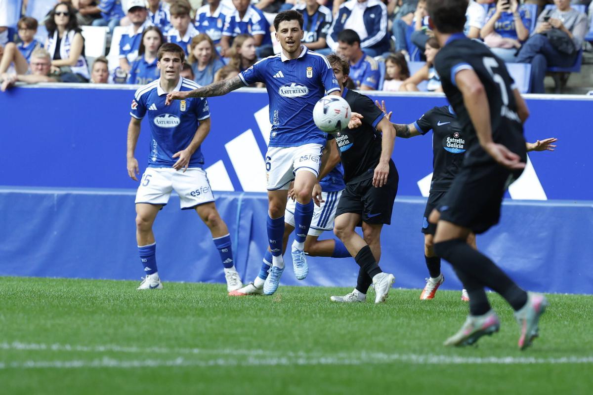 Así fue el partido entre el Real Oviedo y el Deportivo de la Coruña