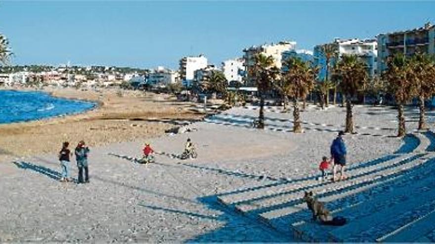 El passeig de Riells, que es perllongarà per arribar fins al sector del port.