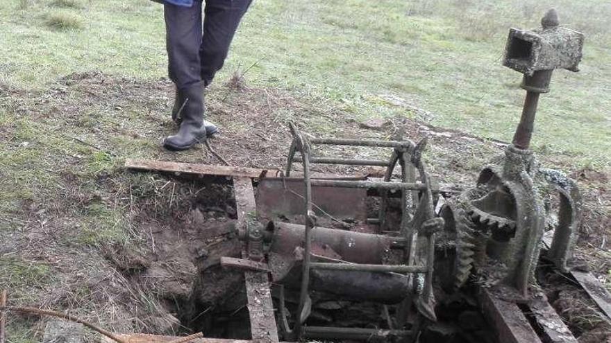 Pozo al que el joven zamorano arrojó los cuerpos de las víctimas.