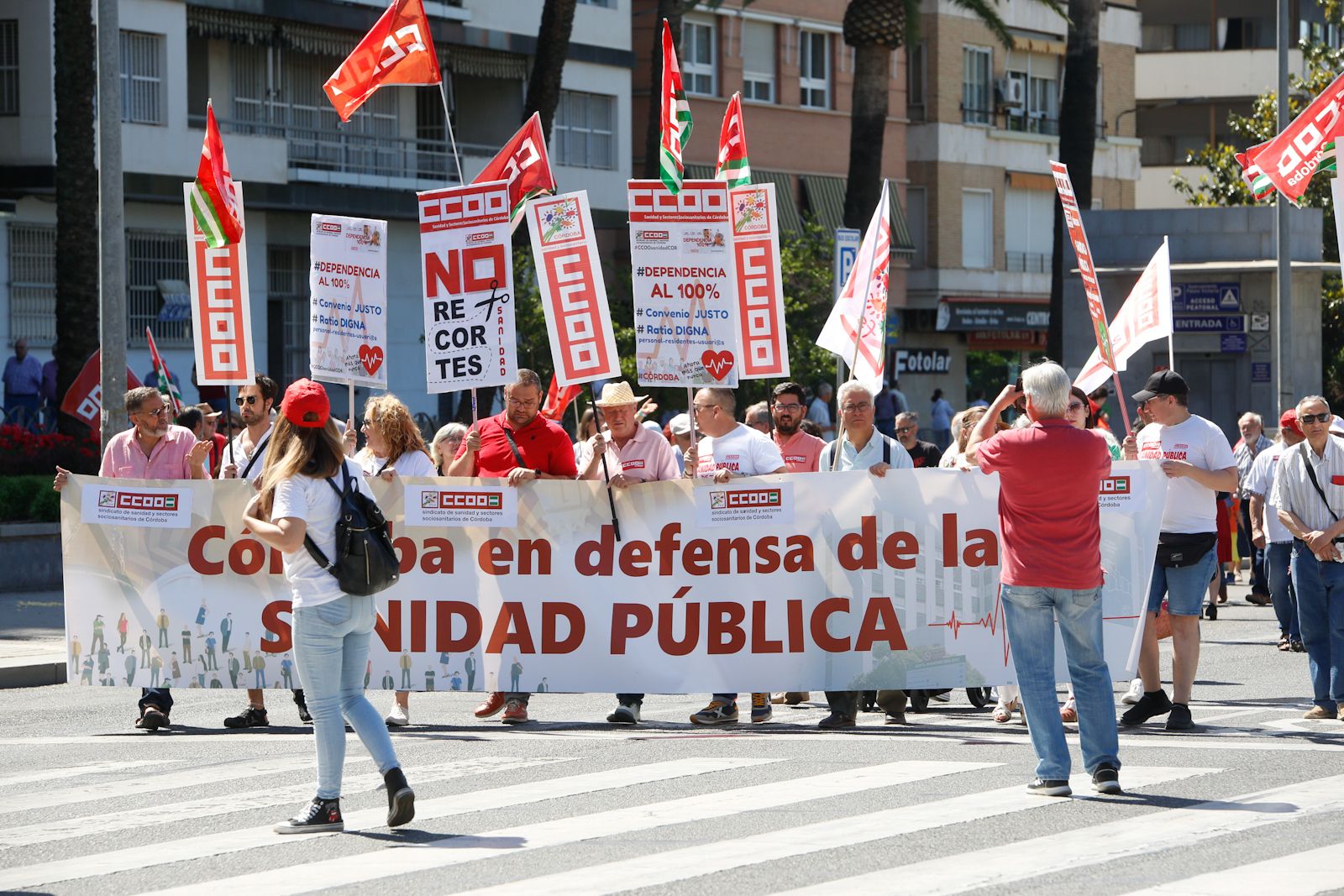 Manifestación por el Primero de Mayo en Córdoba