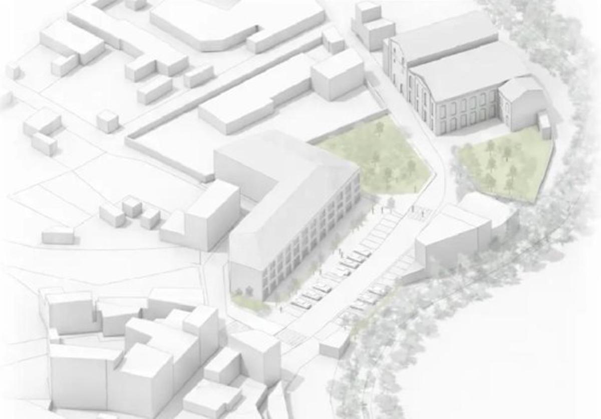 Reproducción del proyecto de la plaza de Teixidores de Sóller.