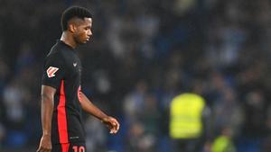 Ansu Fati, durante esta pasada temporada 24-25
