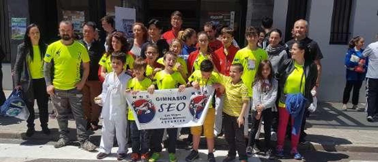 Los representantes del Taekwondo Seo, en Zamora.