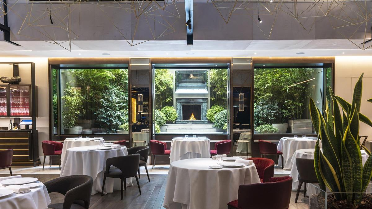 El comedor del restaurante Saddle, en Madrid.