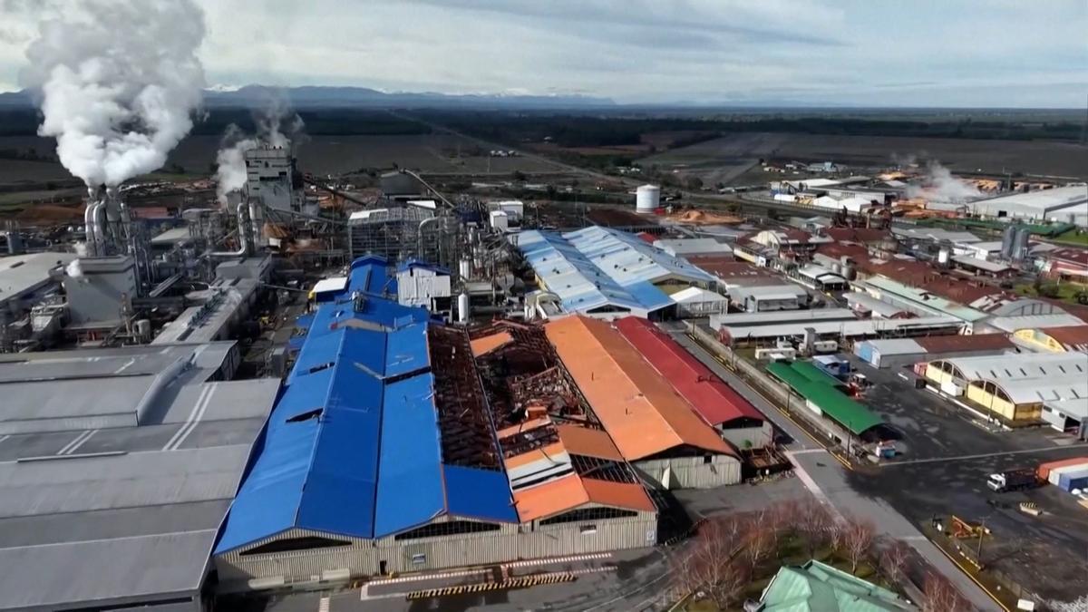 TORNADO CHILE ÑUBLE | Gran destrucción en la población chilena de Ñuble tras el paso de un tornado