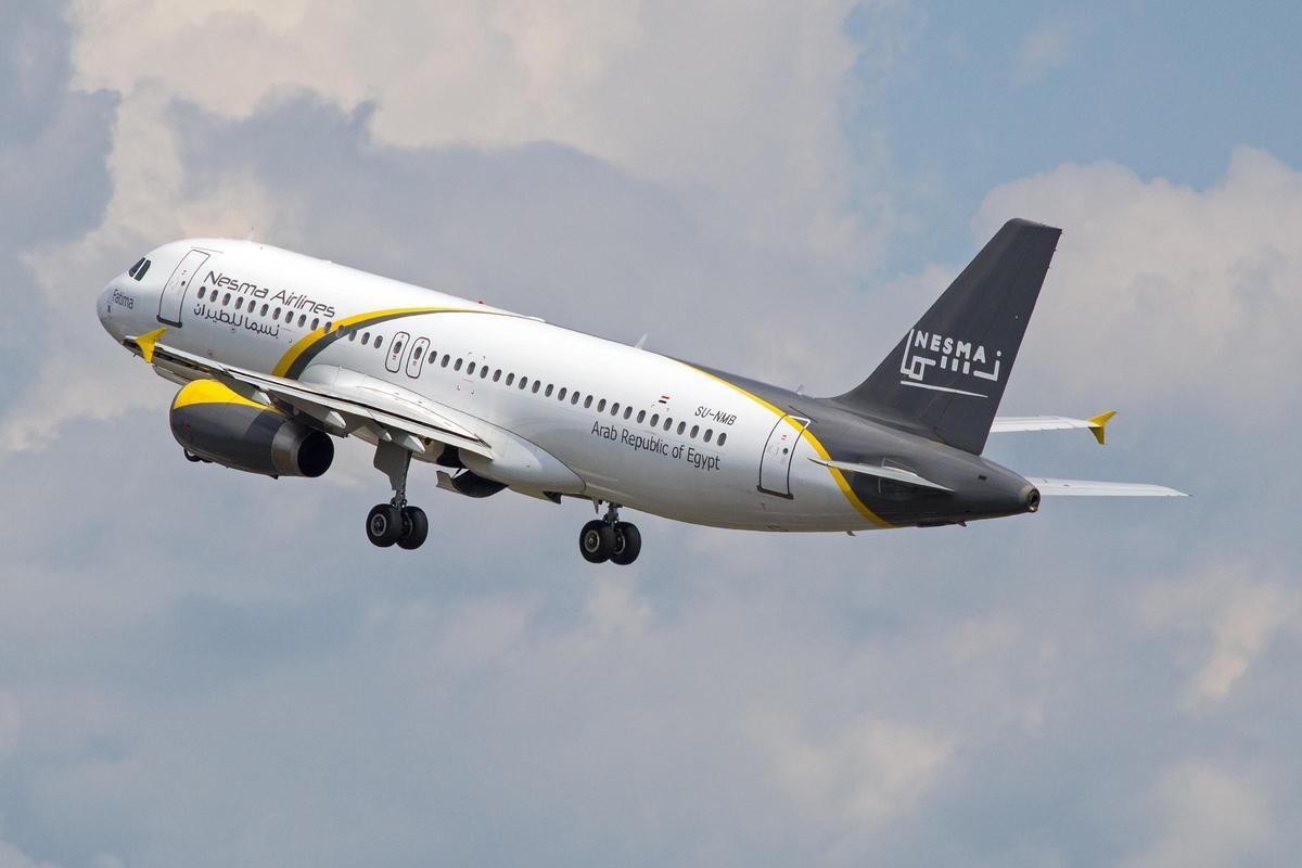 Un avión de Nesma Airlines como el que conectará Vigo con Egipto en vuelos chárter.