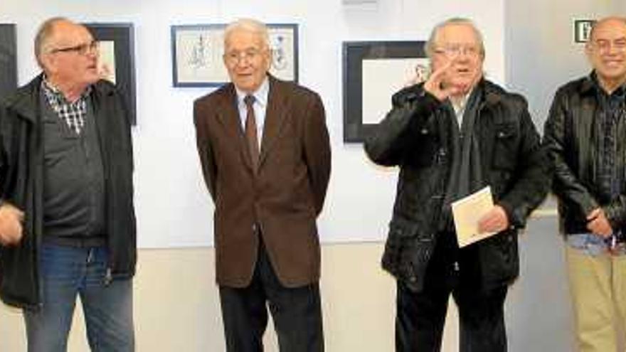 La sala del Coro de Navarcles acull una exposició dels pintors Albàs, Páez i López Pozo