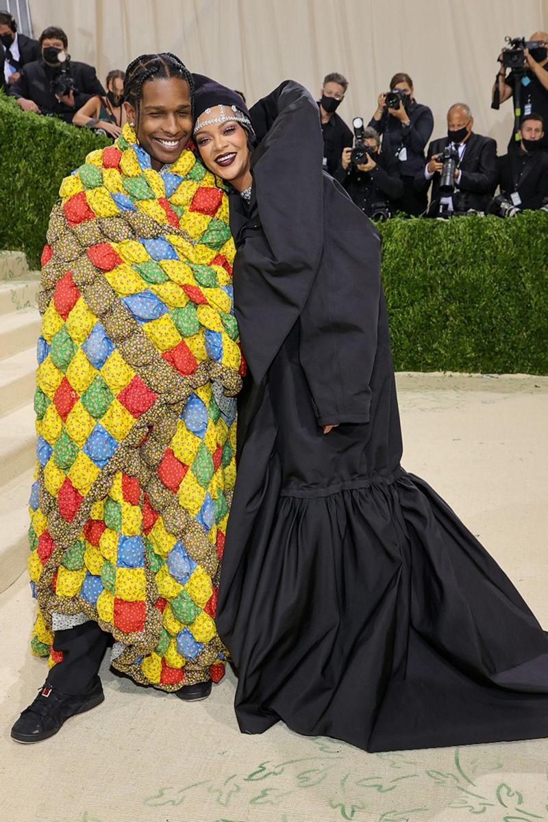 Rihanna y A$AP Rocky en la Gala MET 2021