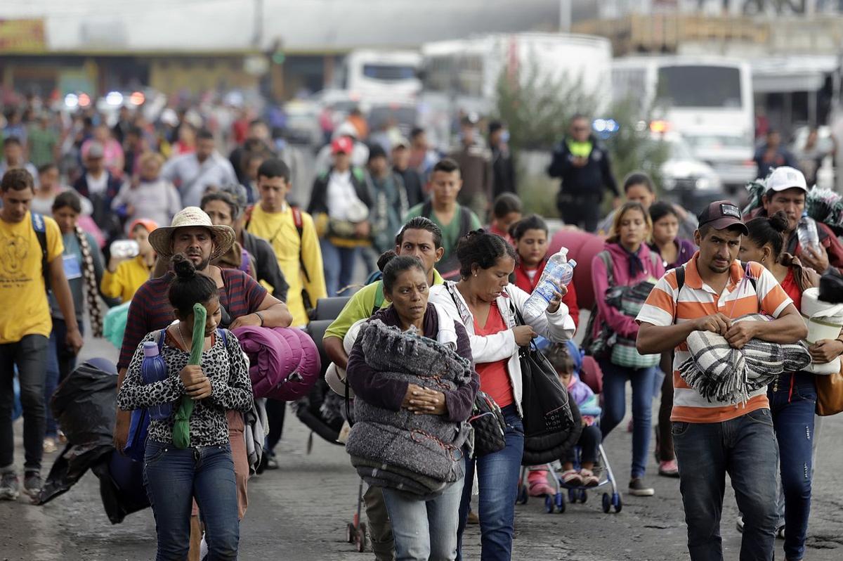 Caravana migrante decide su futuro en Ciudad de M xico