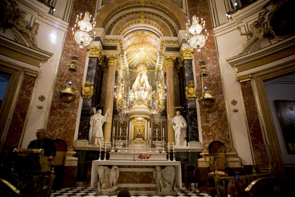 Nueva iluminación en la Basílica de la Virgen