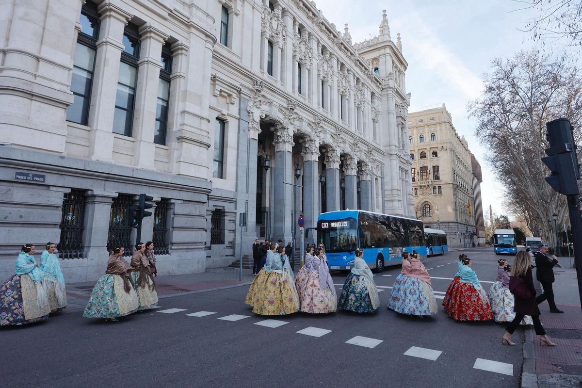 La expedición fallera por Madrid