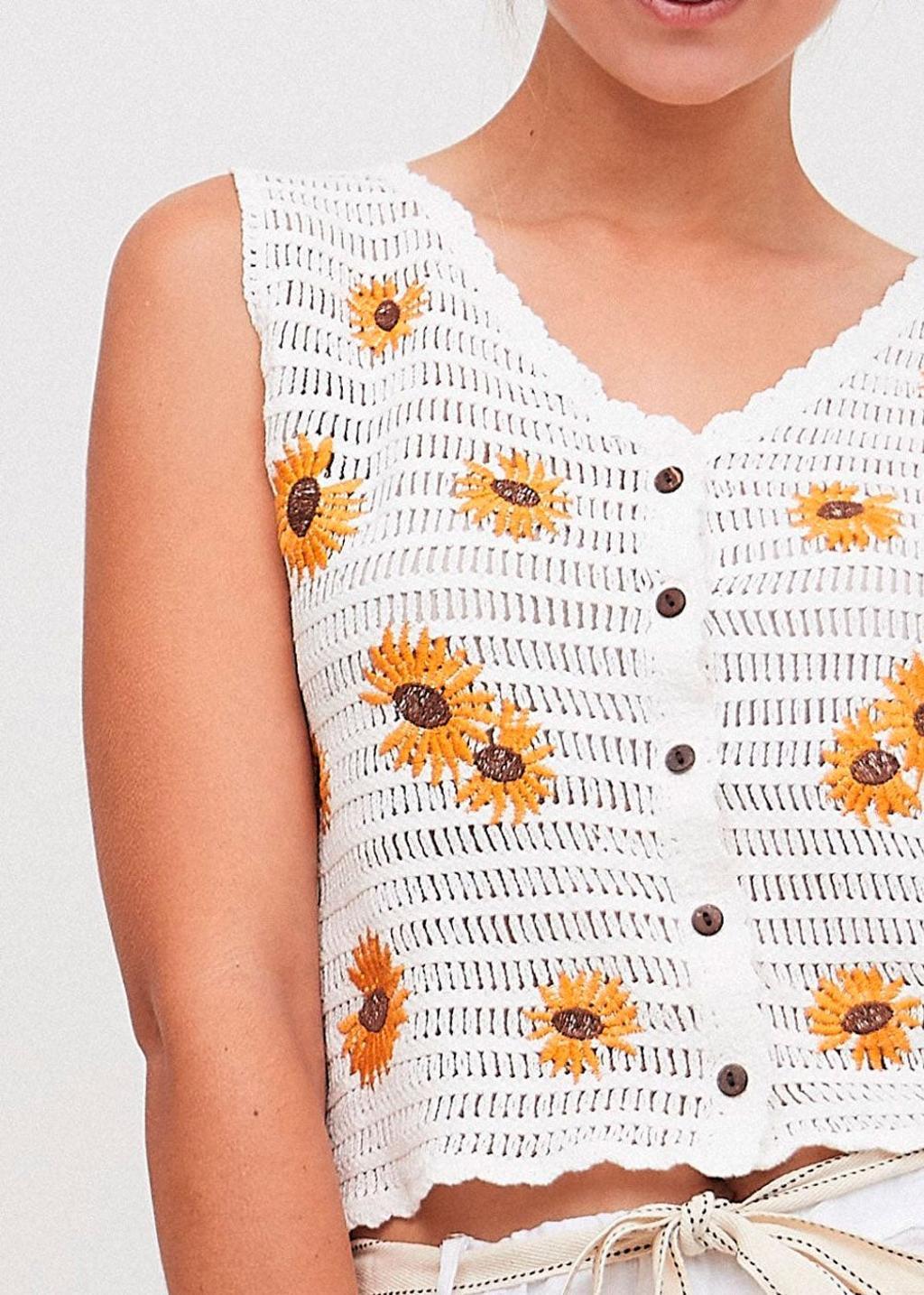 Top bordado de Mulaya