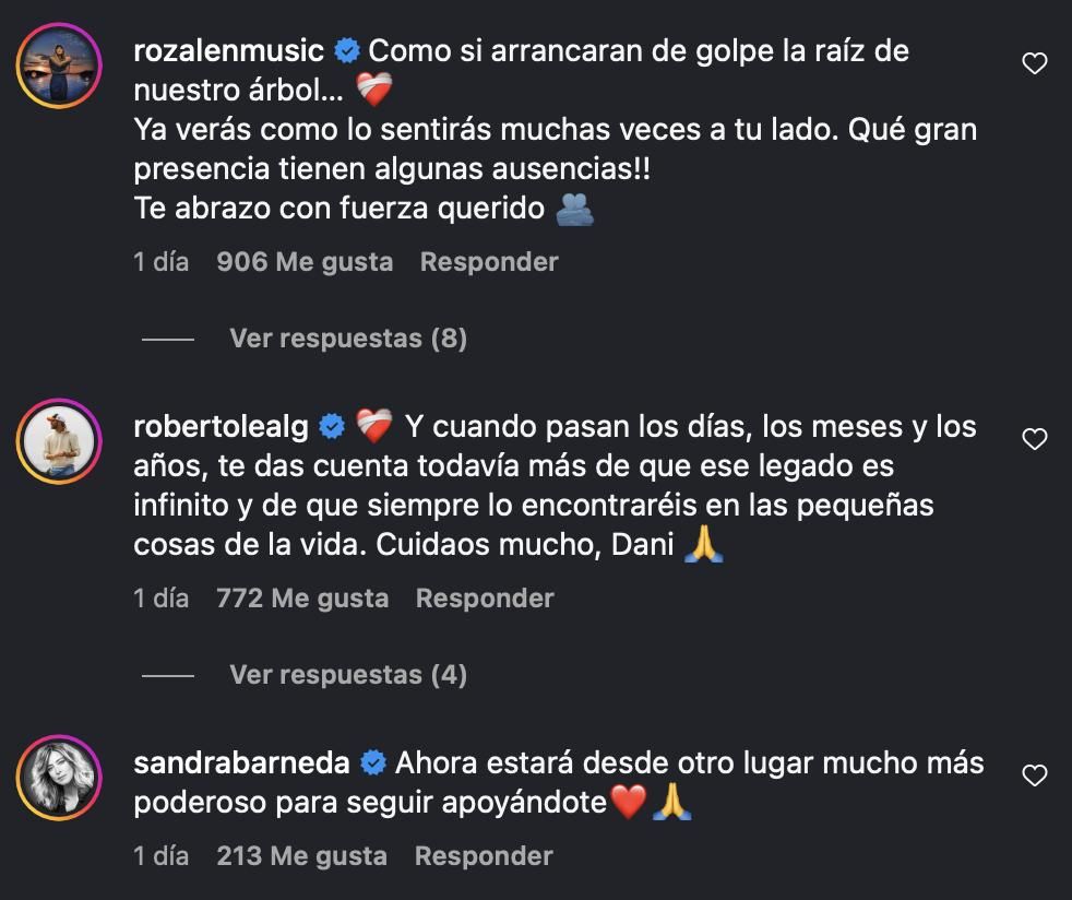 Los comentarios que ha recibido la publicación de Dani Rovira