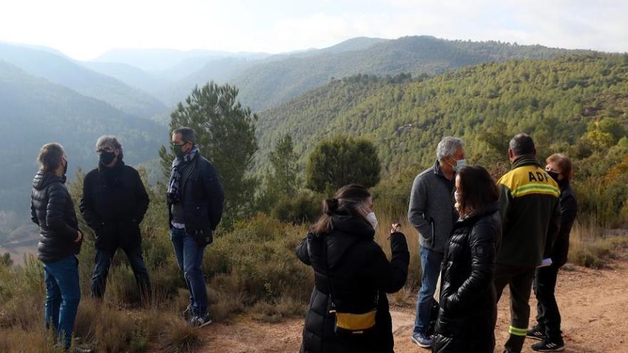 Veïns i alcaldes a la zona on es projecten els  parcs eòlics