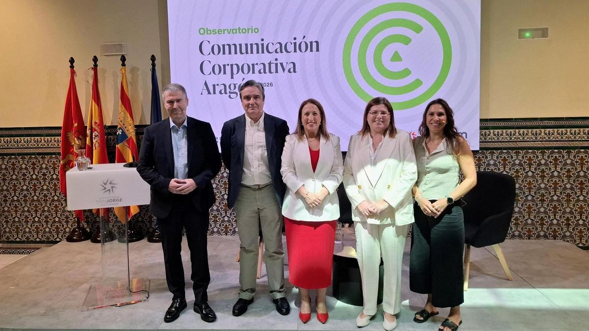 La presentación del Obsertorio de la Comunicación de Aragón, que tuvo lugar este jueves.