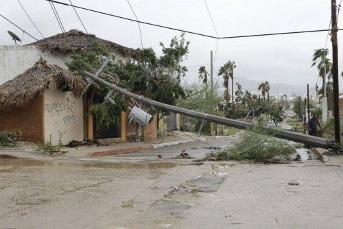 Imágenes del huracán Odile a su paso por México.