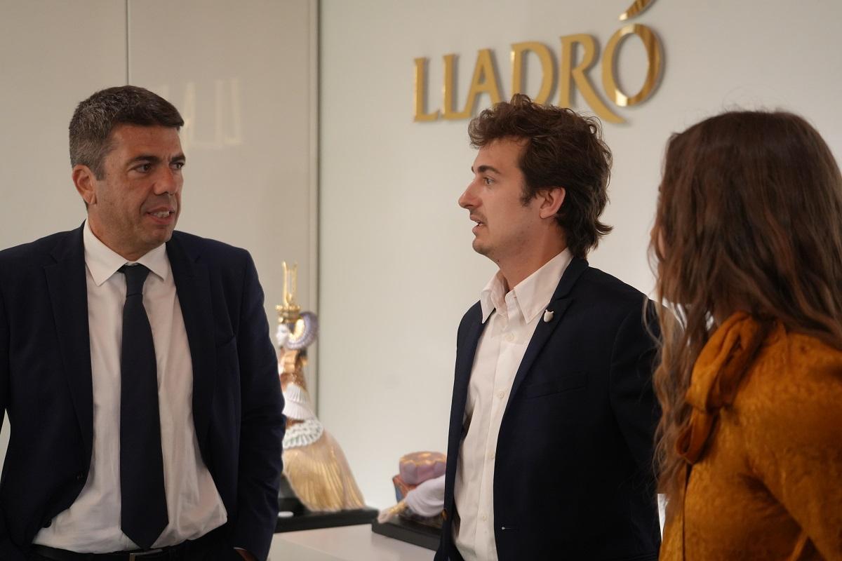 Carlos Mazón, ayer en la tienda Lladró