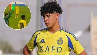 Cristiano Ronaldo Jr. la lía en Arabia: termina sancionado tras ser sustituido