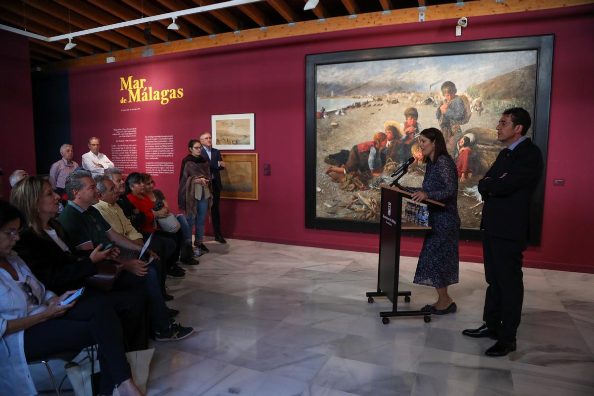 Noelia Losada presentó la exposición 'Mar de Málagas' en el MUPAM.