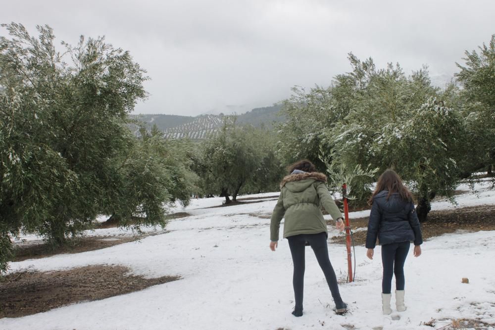 Nieve en la provincia, el último regalo de los Reyes.