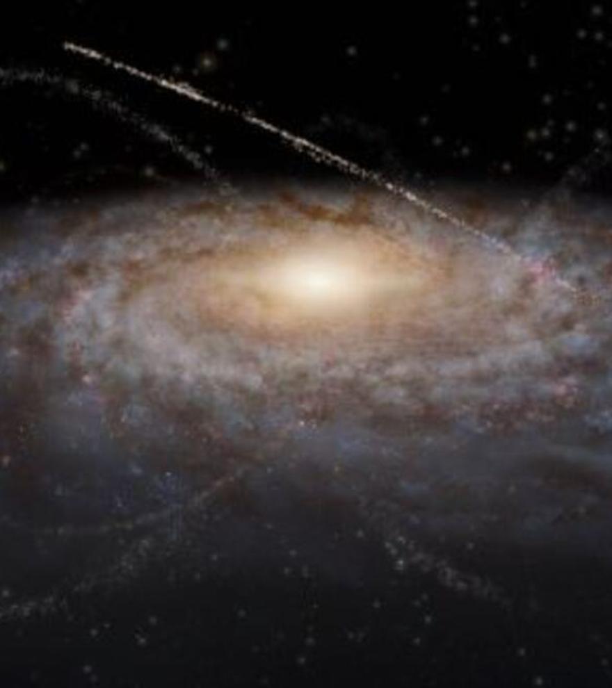Corrientes de estrellas y materia oscura diseñaron a la Vía Láctea