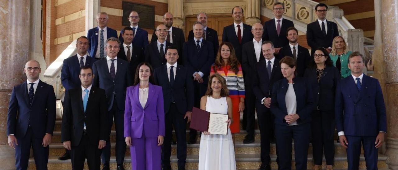 Reunión de los ministros de Transporte de la Unión Europea. |