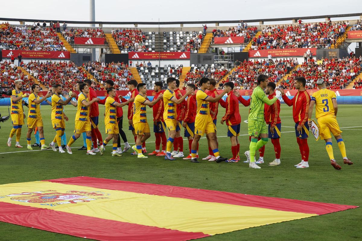 España - Andorra, el amistoso preparatorio para la Eurocopa de Alemania 2024, en imágenes.