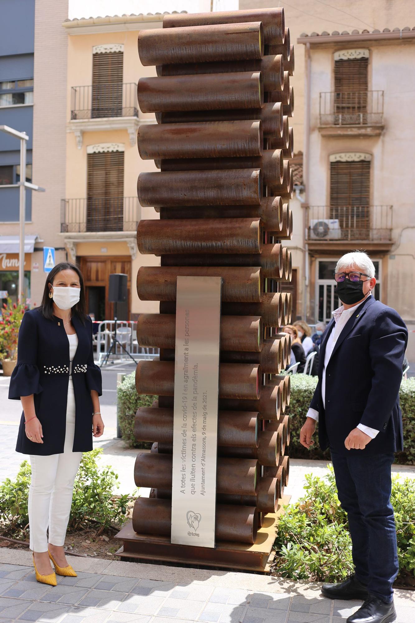 Homenaje en Almassora a las víctimas del covid y los trabajadores esenciales durante la pandemia