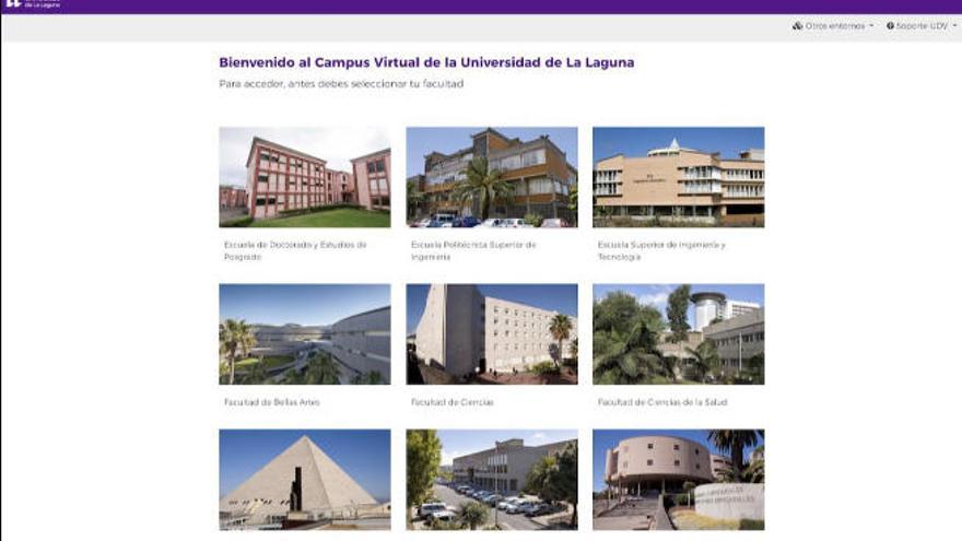 Página de acceso al nuevo Campus Virtual.