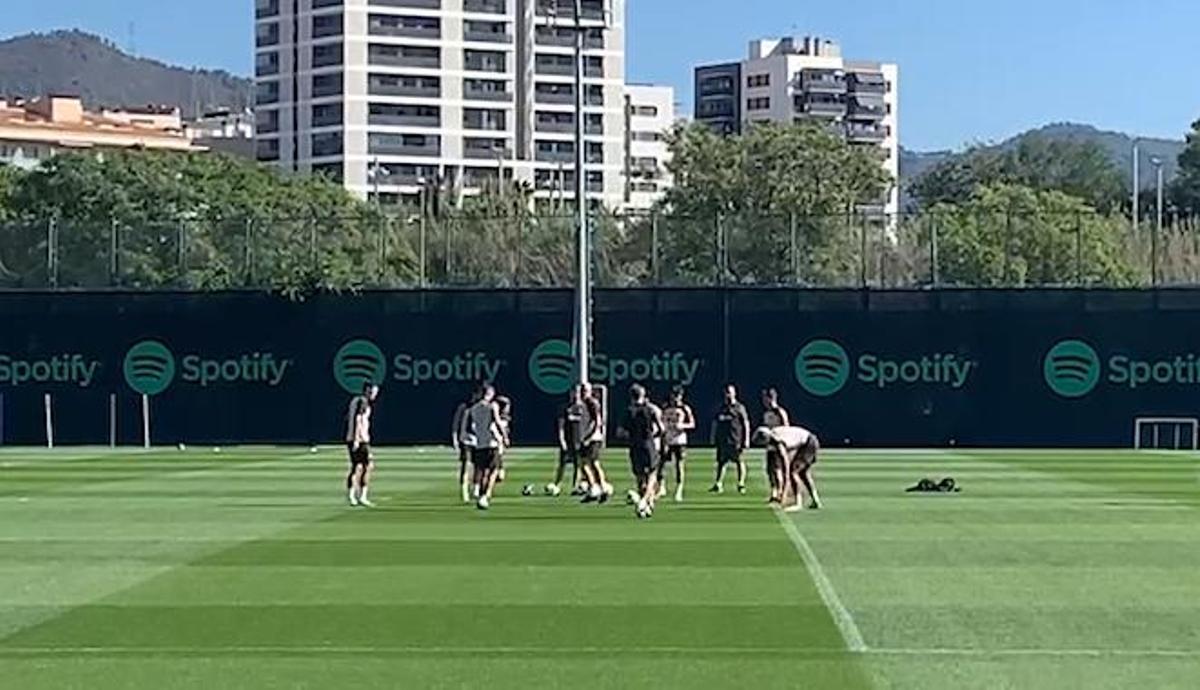 El entrenamiento previo a la visita a Mallorca